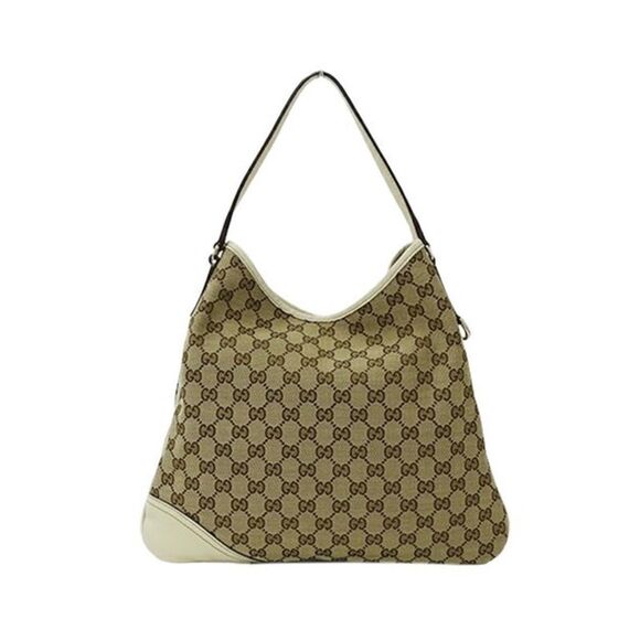 Pre Loved Gucci GG Plus Shoulder Bag BeigeEbony Women Tote Bags - Picture 3 of 8